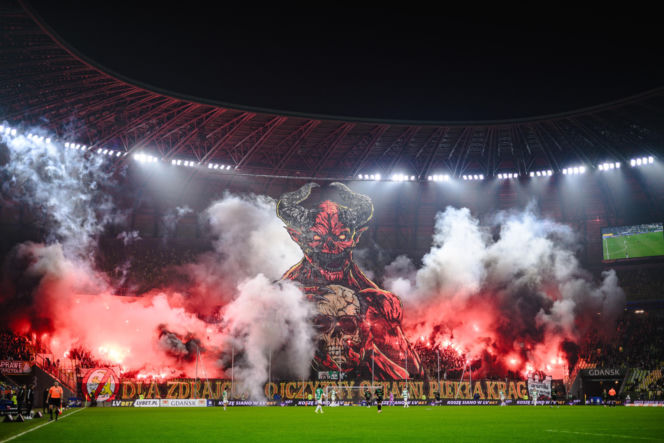 Lechia Gdańsk - Górnik Zabrze, zdjęcia kibiców i zawodników z meczu 18, kolejki PKO BP Ekstraklasy