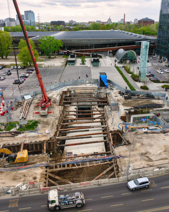 Tunel tramwajowy już połączony z Dworcem Zachodnim