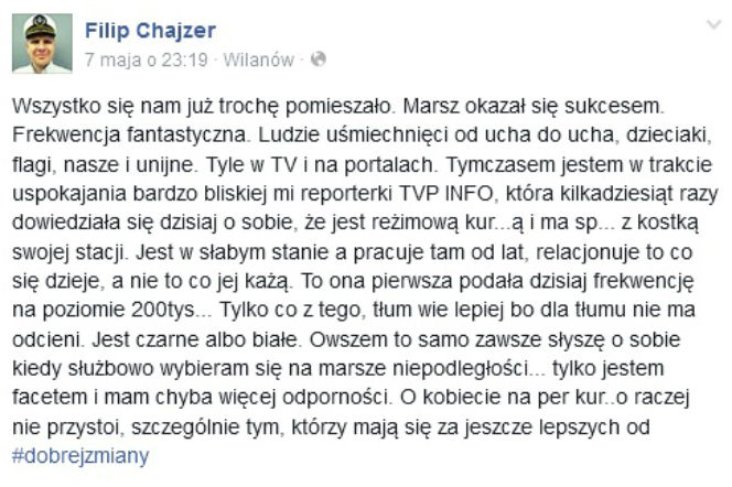 Filip Chajzer o TVP