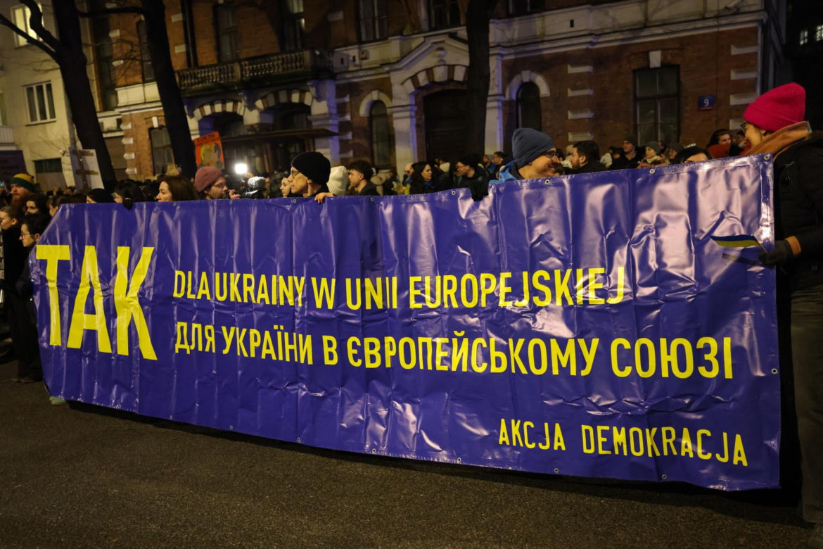 Manifestacja "Dziękujemy, Ukraino!" w Warszawie (24.02.2025)