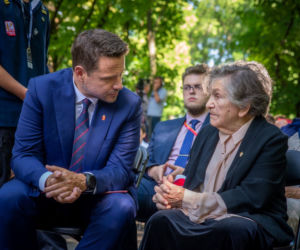 Wmurowanie kamienia węgielnego pod budowę Izby Pamięci 