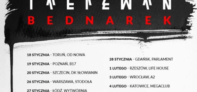 BEDNAREK - trasa promująca album TALIZMAN! [MIASTA, DATY, BILETY] 