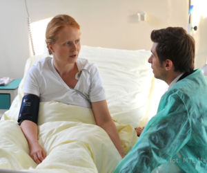 M jak miłość odc. 1111. Ewa (Dominika Kluźniak), Marek (Kacper Kuszewski)