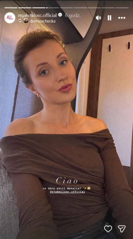 M jak miłość nowy sezon na planie. Natalka (Dominika Suchecka)