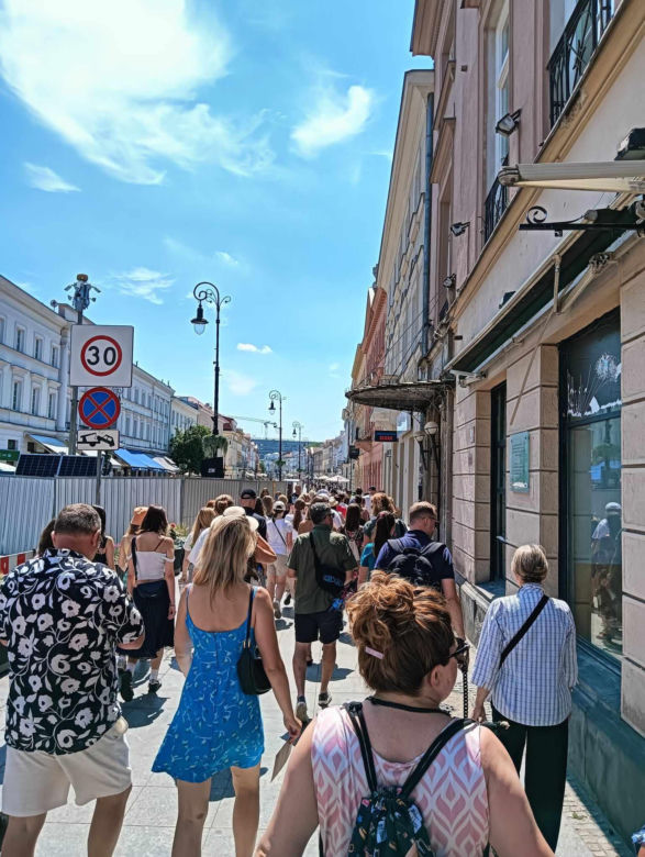 Kawowy ślad w centrum Warszawy