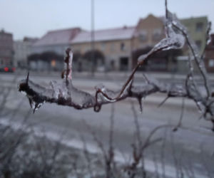 Skute lodem chodniki, ulice i... samochody. Trudny poranek dla kierowców w Lesznie