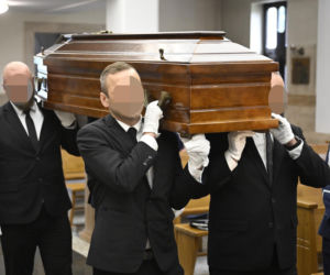 Młody policjant zginął w potwornym wypadku. Pogrzeb Kacpra Mierzejewskiego