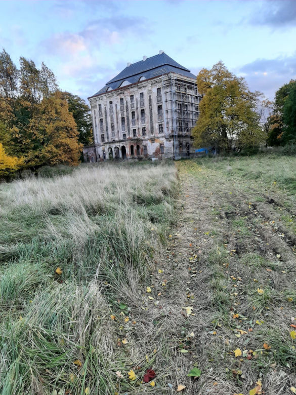 Tajemniczy Pałac w Piotrkowicach. Perła architektury baroku wygląda jak wieżowiec