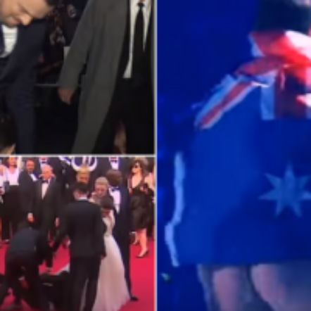 Pokazał tyłek na Eurowizji, wcześniej uderzył Brada Pitta i całował Willa Smitha! I nie tylko!