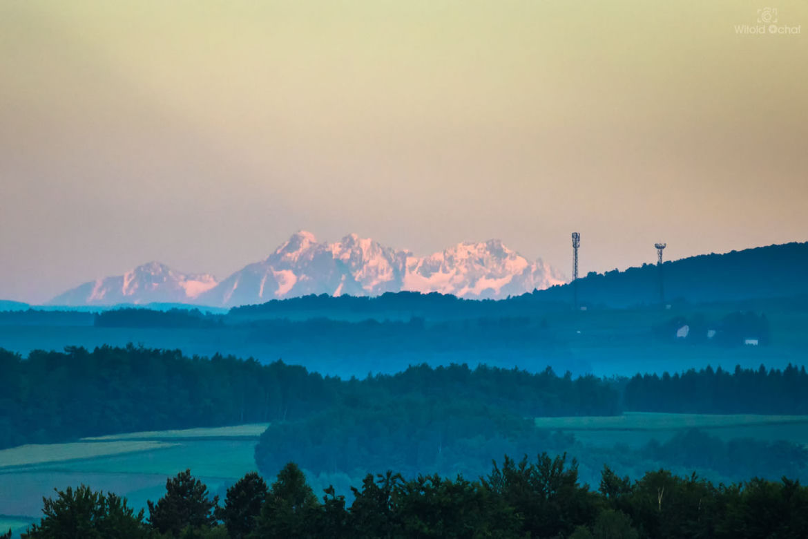 Triki w Photoshopie? Nie! To Tatry widziane z Podkarpacia