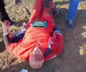 Chersoń. Rosjanie wysadzili ambulas, podczas gdy medycy ratowali człowieka