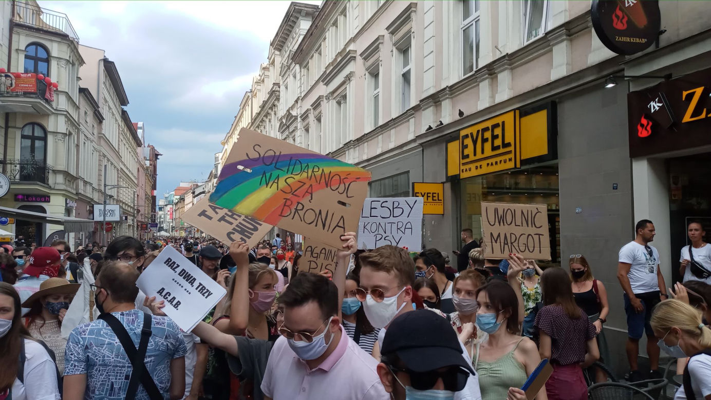 Poznań bronił TĘCZY i wyraził solidarność z Margot