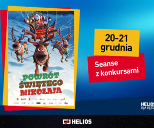Siedlecki Helios zaprasza na „Powrót Świętego Mikołaja” – seanse z konkursami już 20 i 21 grudnia  