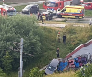 Groźny wypadek na Chełmie w Gdańsku