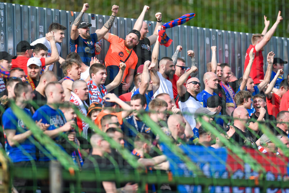 Kibice na meczu GKS Katowice - Odra Opole