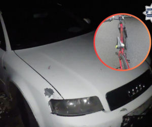 Audi uderzyło w 12-letniego rowerzystę. Kierowca uciekł, ale daleko nie zajechał
