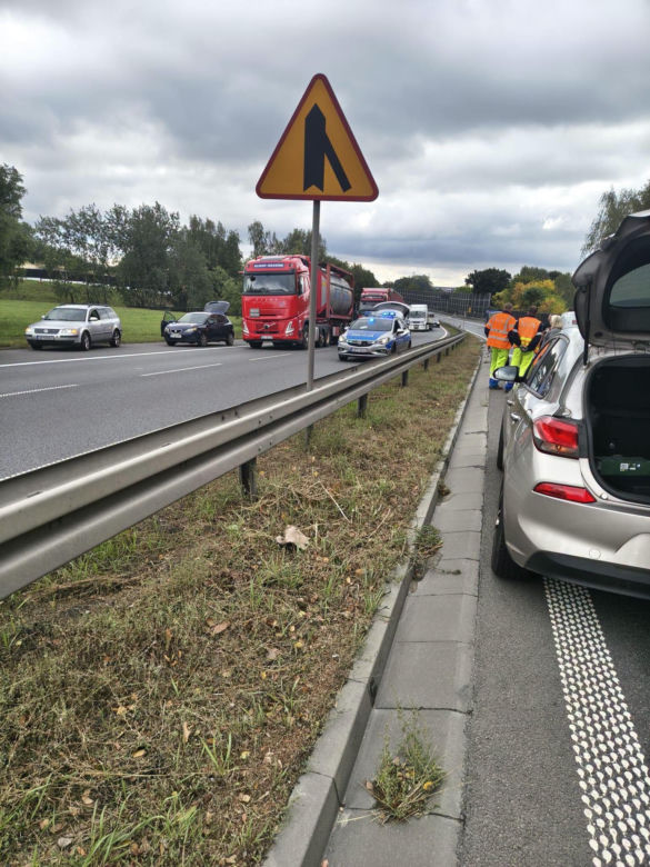 Wypadek na S1 w Mysłowicach