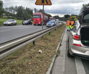 Wypadek na S1 w Mysłowicach