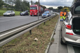 Wypadek na S1 w Mysłowicach