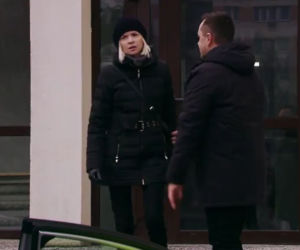 Na Wspólnej, odc. 3068. Sławek (Mariusz Słupiński), Tatiana (Olha Bosova)