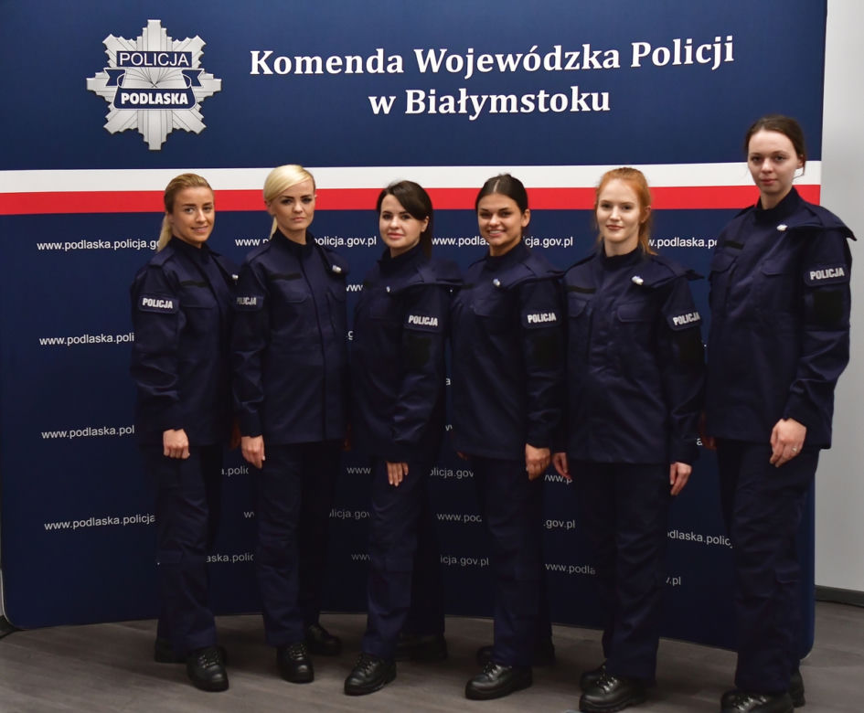 Ślubowanie nowo przyjętych funkcjonariuszy KWP Białystok