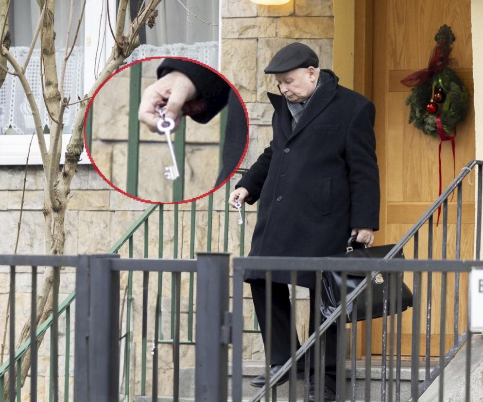 Jarosław Kaczyński czuję się u krewnego jak u siebie. Na uwagę zasługuje pewien szczegół [ZDJĘCIA]