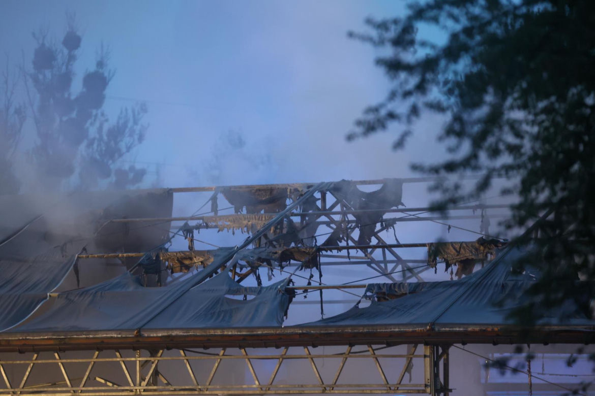 Pożar hali z elektrośmieciami w Gliwicach
