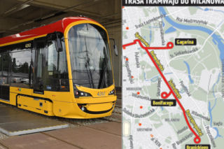 Radni dali tramwajarzom dodatkowe pieniądze. Trasa do Wilanowa nie skończy się na Stegnach