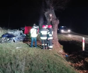 Wypadek w Gościeradowie Folwarku. Dwóch 19-latków zginęło na miejscu
