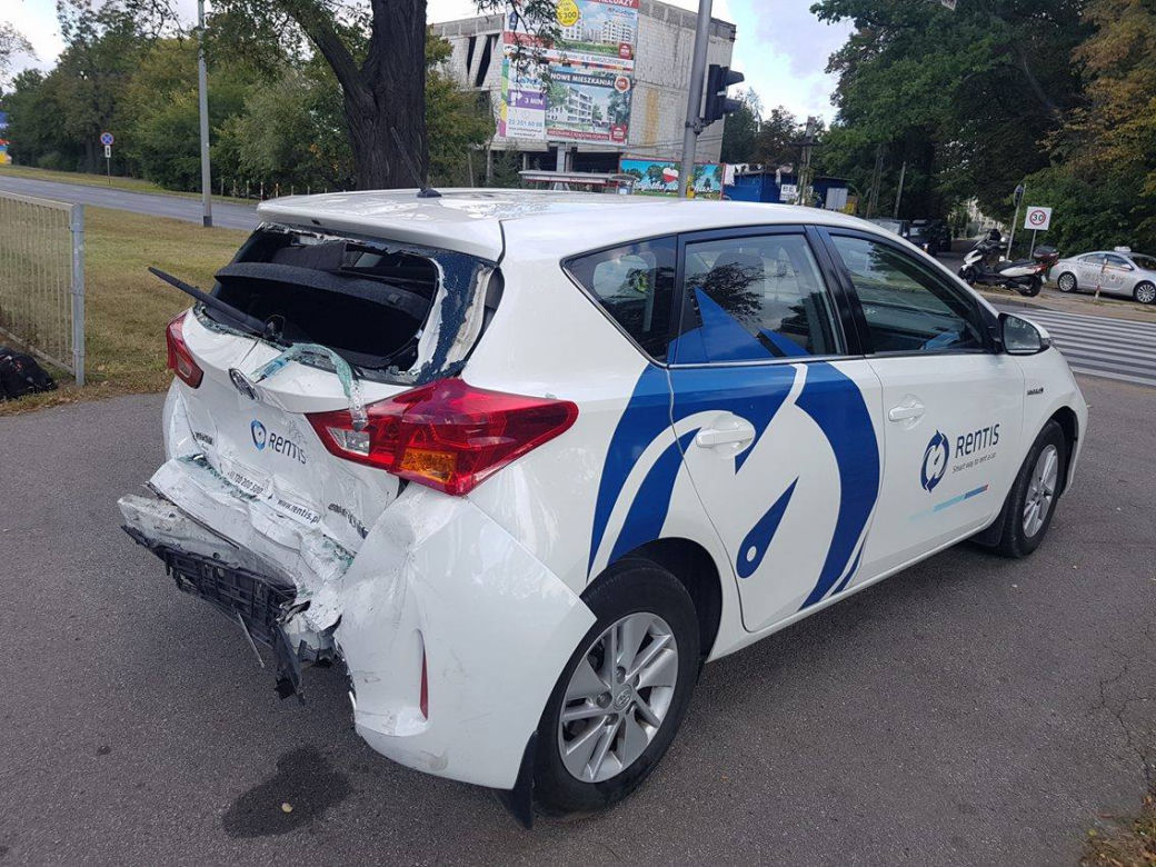Trybson miał wpadek samochodowy