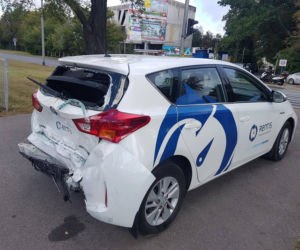 Trybson miał wpadek samochodowy