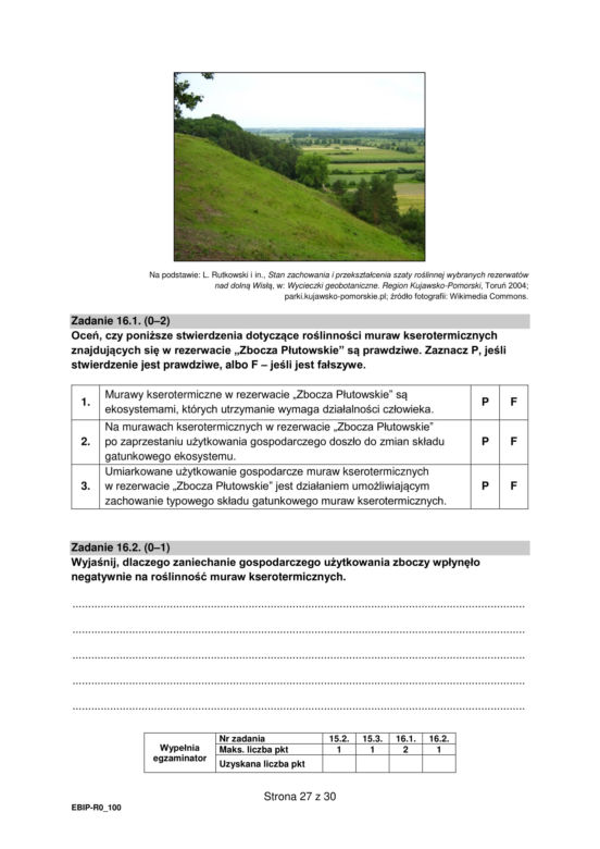Matura biologia arkusz formuła 2015