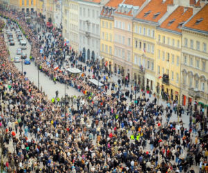 Kondukt z ciałem prezydenta Lecha Kaczyńskiego