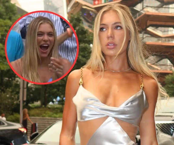 Miss igrzysk paradowała po trybunach w bluzeczce z głębokim dekoltem! WOW