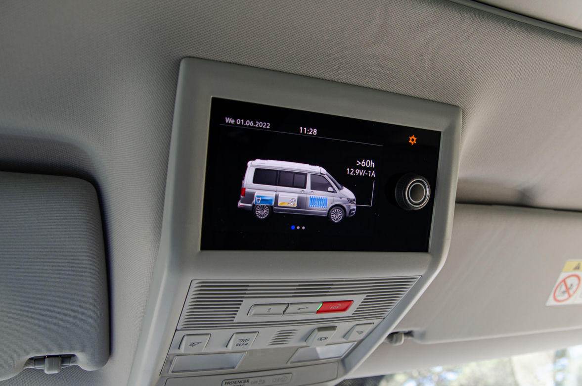 Ekran komputera pokładowego - Volkswagen California