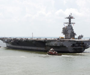 Lotniskowiec John F. Kennedy (CVN-79) na próbach morskich. Kiedy wejdzie do służby?