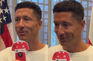 Robert Lewandowski w USA, a wszyscy patrzą na jego twarz! Oj służy mu Ameryka