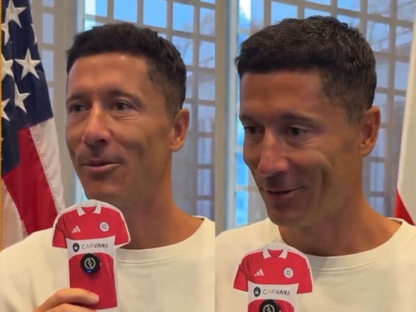 Robert Lewandowski w USA, a wszyscy patrzą na jego twarz! Oj służy mu Ameryka