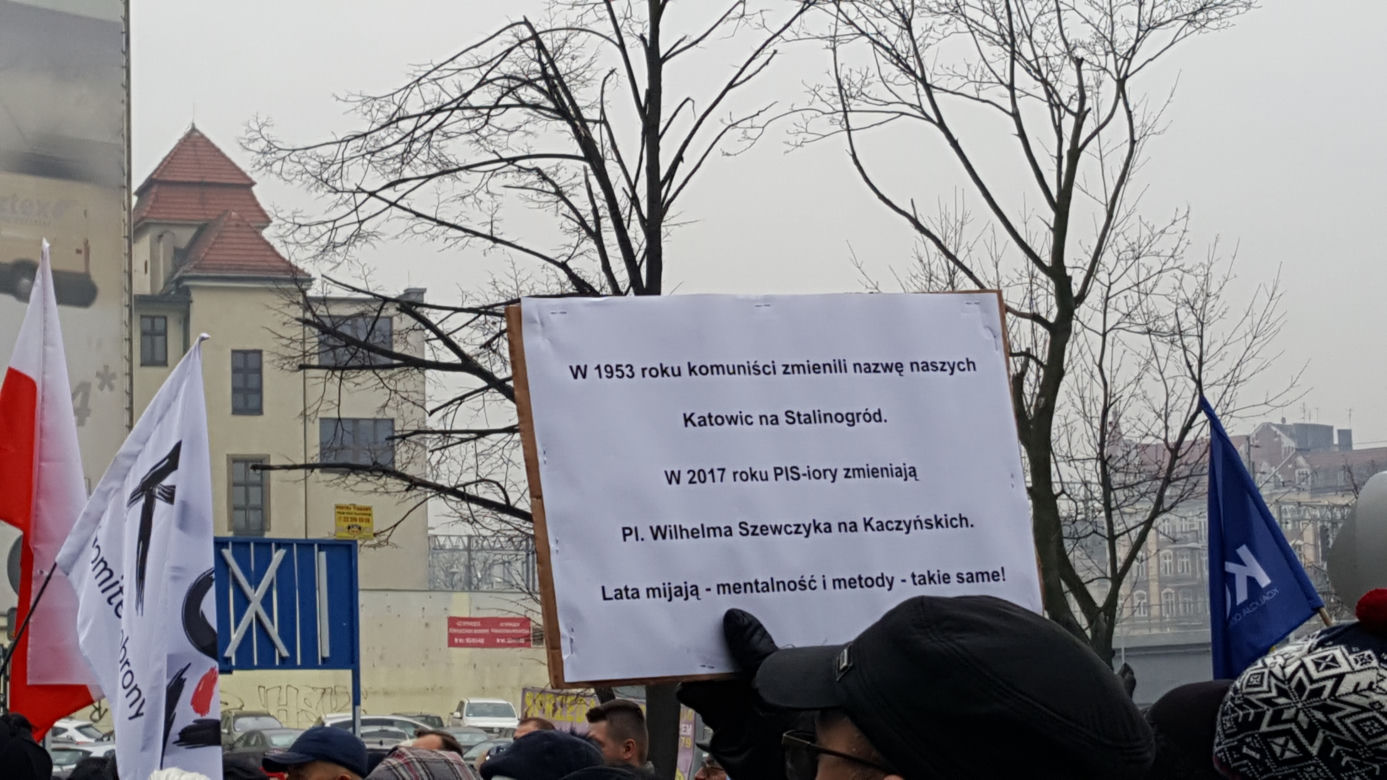 Mieszkańcy Katowic bronią placu Szewczyka