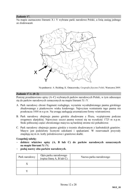Matura 2018 - Geografia poziom rozszerzony. Arkusze egzaminacyjne