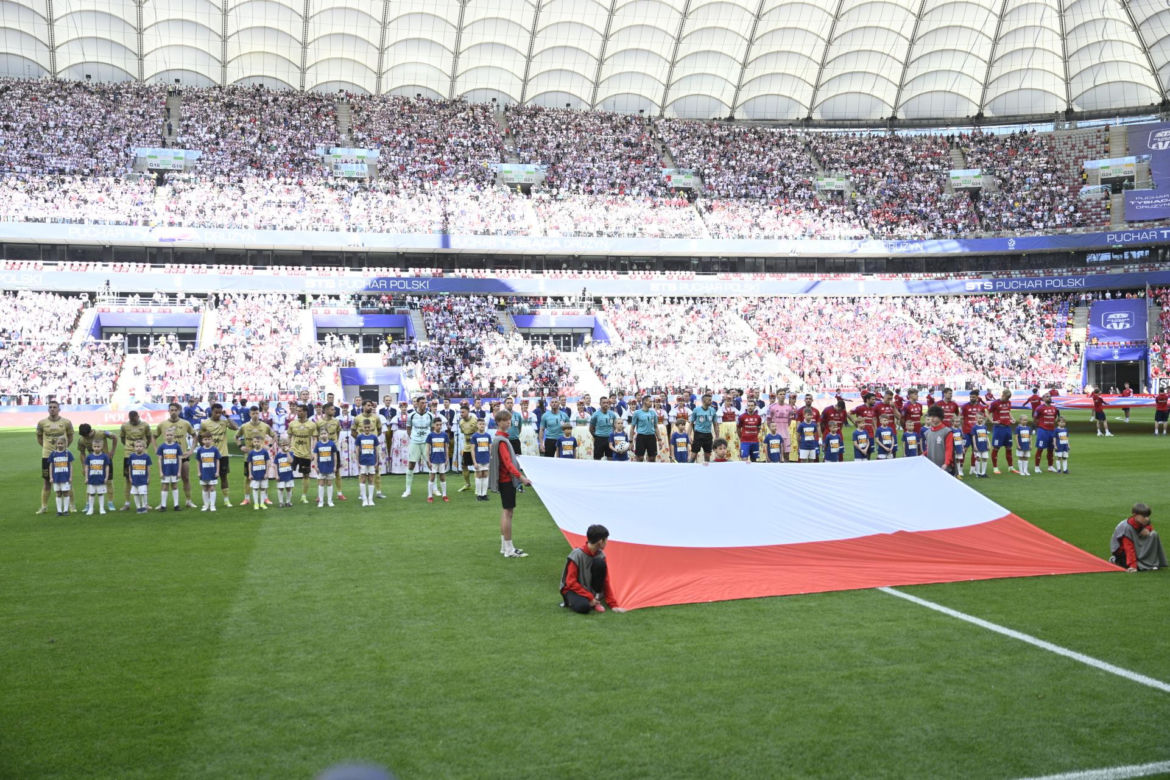 Puchar Polski pomiędzy Górnikiem Zabrze i Rakowem Częstochowa na PGE Narodowym w Warszawie