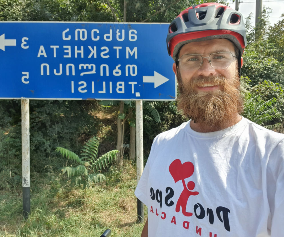 Trasę z Rzeszowa do Gruzji pokonał na rowerze. Przejechał ponad 3 tys km