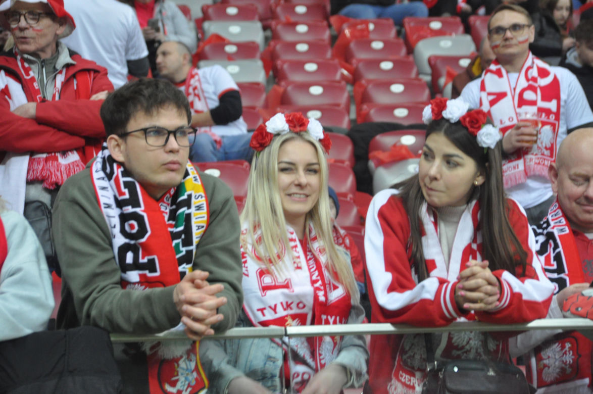 Polska - Litwa na PGE Narodowym. Zdjęcia kibiców