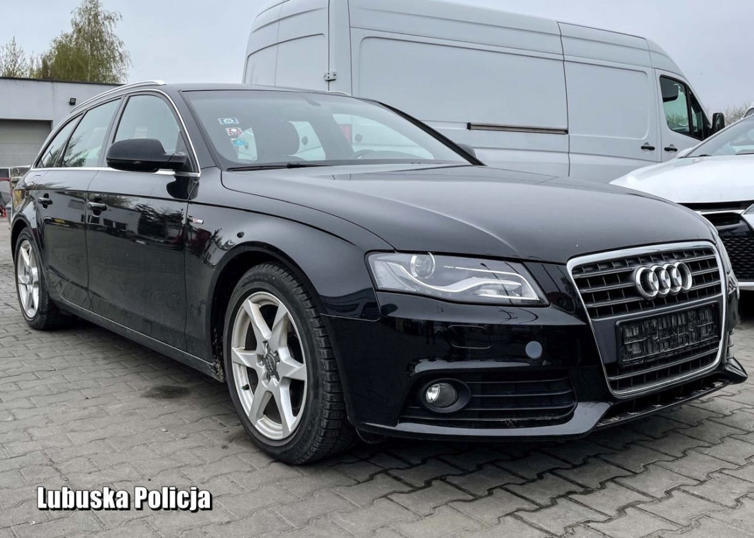Skradzione Audi A4 Avant zostało odzyskane tego samego dnia