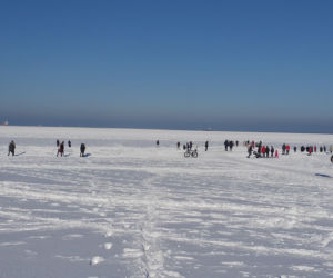Plaża w Świnoujściu w zimowej odsłonie