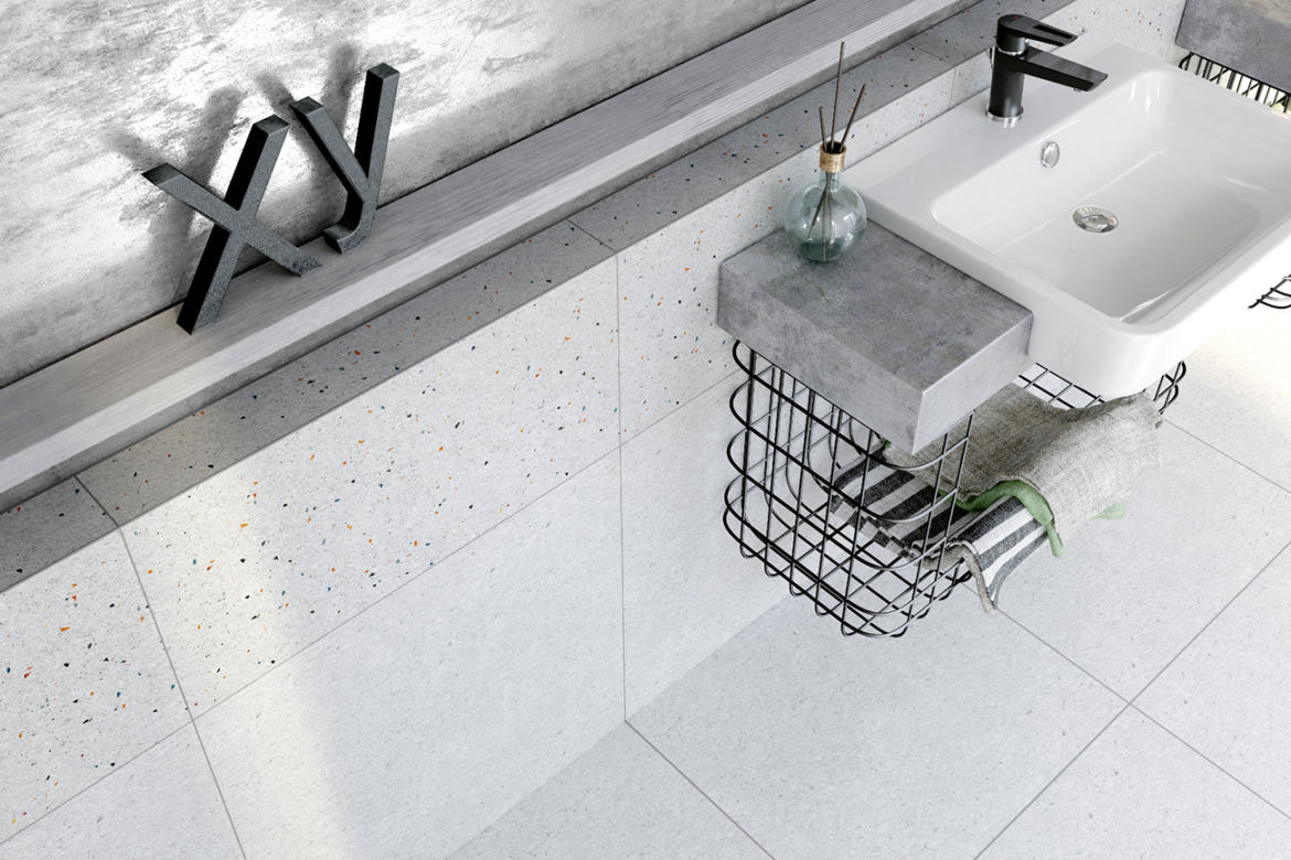 Płytki ceramiczne imitujące beton