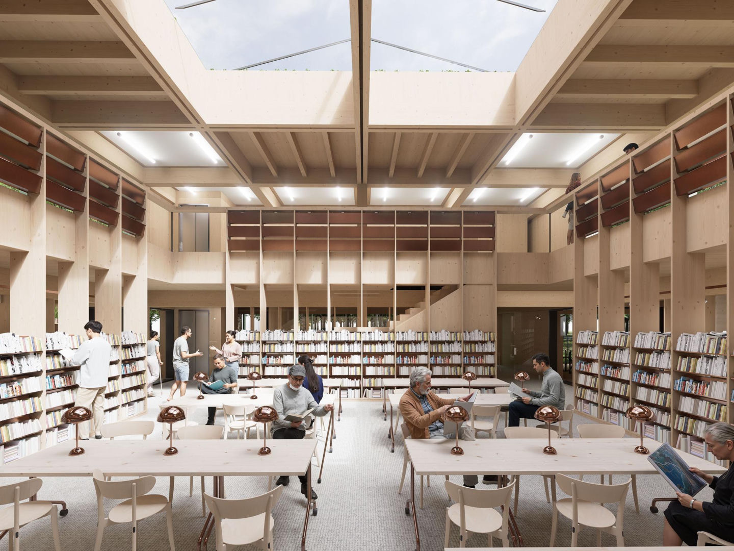 Koncepcja xystudio - biblioteka w Wesołej w Warszawie