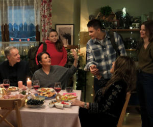 Walentynki z M jak miłość. Majka (Matylda Giegżno),Stefan (Steffen Möller), Simona (Agnieszka Fitkau-Perepeczko), Marysia (Małgorzata Pieńkowska),Janek (Jakub Sirko), Matylda (Klementyna Lamort)