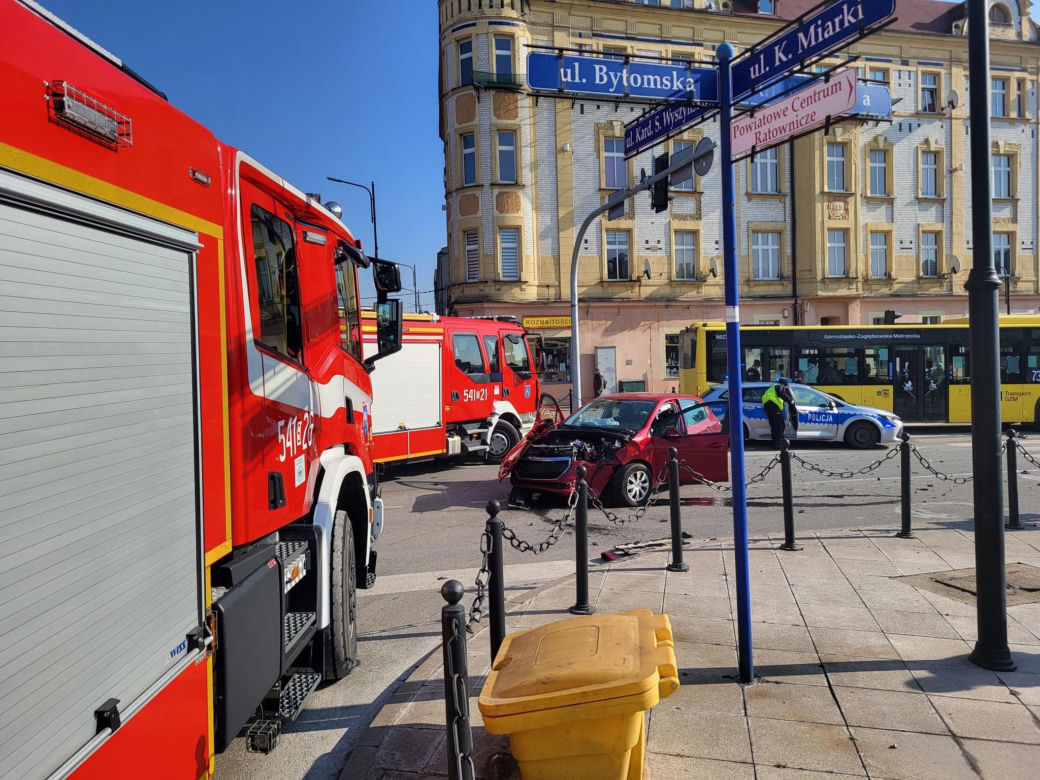 Wypadek w Piekarach Śląskich. Zablokowana ulica Bytomska