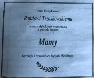 Trzaskowski nekrologi